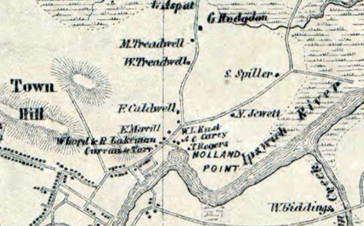 1856 Ipswich map