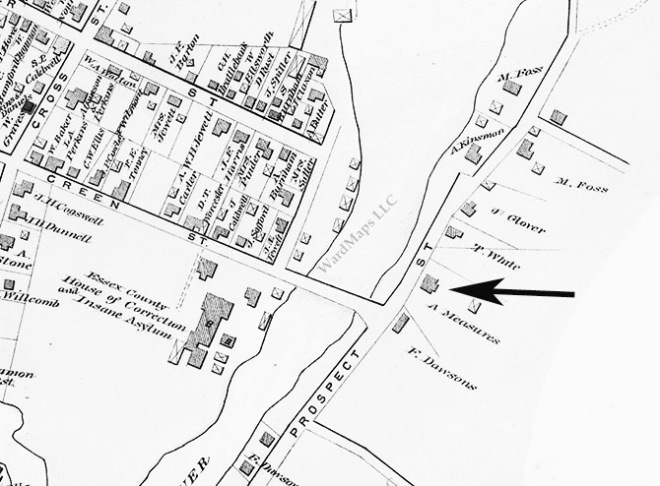 1884 map Ipswich Turkey Shore Rd. 