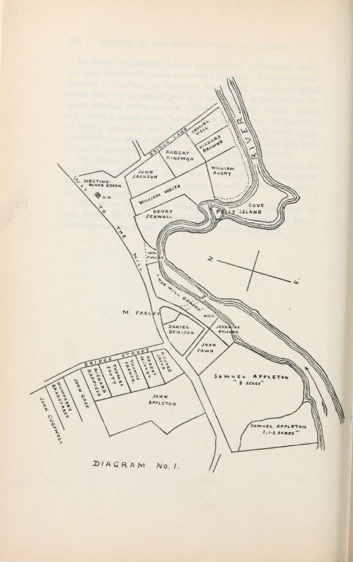 Map 1 of the settlers' lots in Ipswich