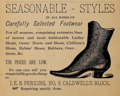 Perkins shoe advertisement