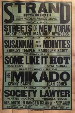 Streets of New York with Jackie Cooper and Marjorie Reynolds. Some Like it Hot with Bob Hope and Una Merkle