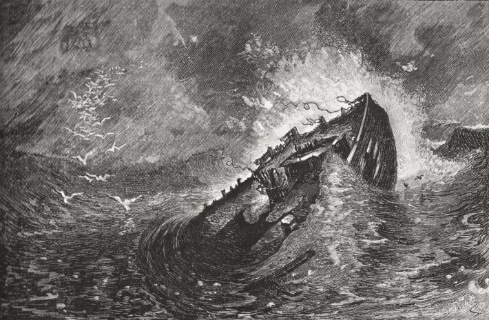 Wreck of the Deposit in Ipswich Bay