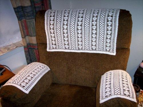 Antimacassar, a crocheted covering to protect upholstered furniture – we don’t see many today. (Courtesy of wordsgoingwild.com)
