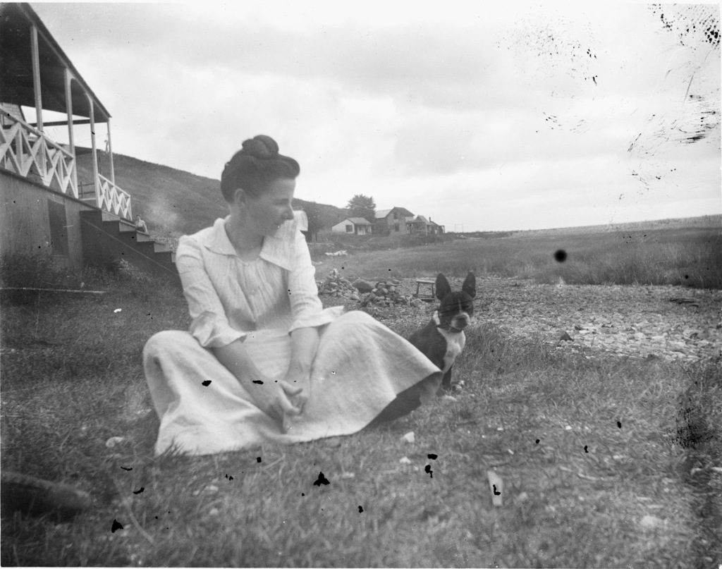 Woman at Little Neck Ipswich MA 1900