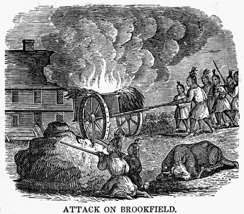Attack on Brookfield during King Philip's War