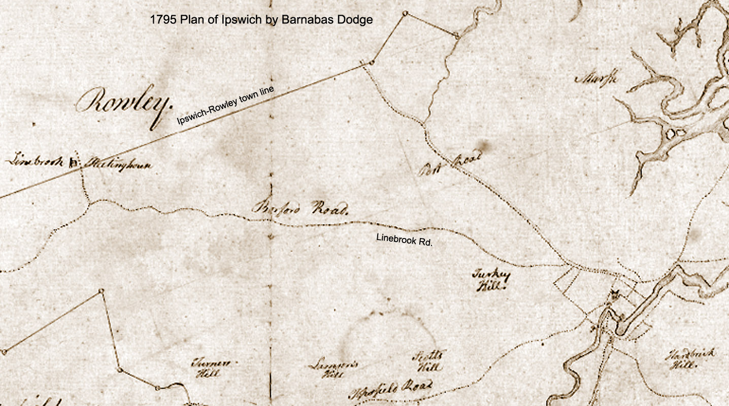 1795 map of Ipswich