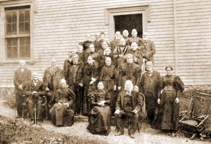 A gathering of founding members of the Methodist Church in the late 19th Century, photo by Edward Darling courtesy of Bill Barton